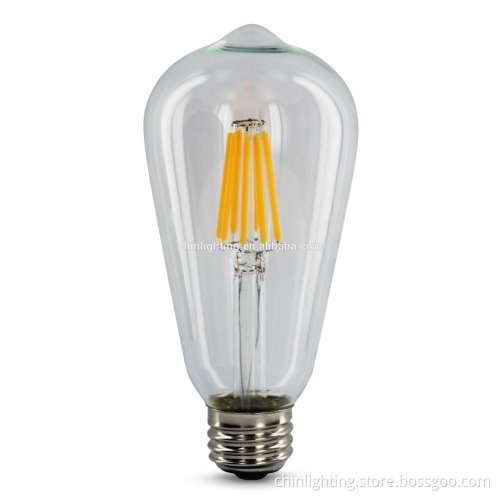 E26/E27 4W 6W ST64 Squirrel Cage Antique Decorative Filament LED Edison Bulb led